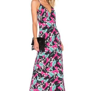 NBD x Naven Twins Revolve floral maxi low back S